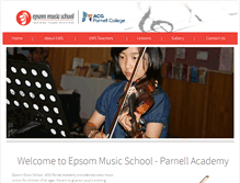 Tablet Screenshot of epsommusicschool.co.nz